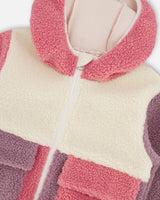 Sherpa Jacket Pink Colorblock-2