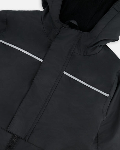 Kids Mid-Season One-Piece Outerwear Black-4