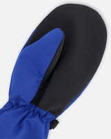 Mid-Season Mittens In Recycled Polyester Royal Blue-4