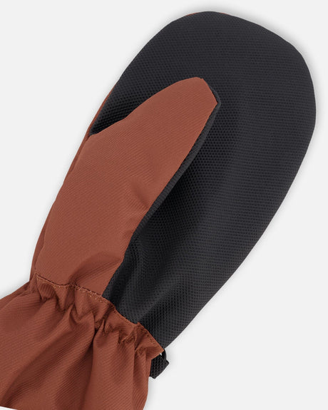 Mid-Season Mittens In Recycled Polyester Brown-3