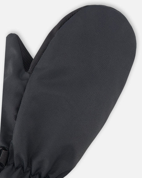 Mid-Season Mittens In Recycled Polyester Black-2