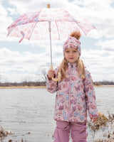 Umbrella Pink Butterfly Print-2