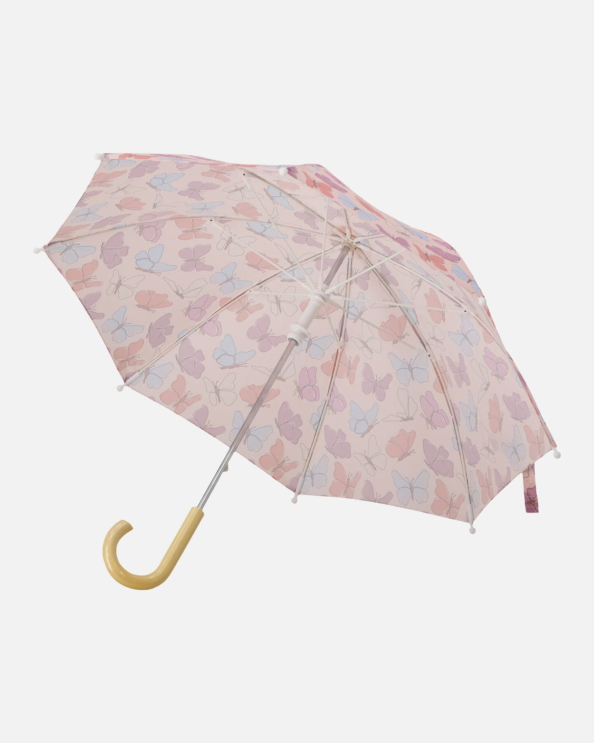 Umbrella Pink Butterfly Print-3