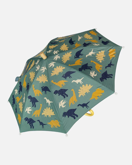 Umbrella Green Dinosaur Print-0