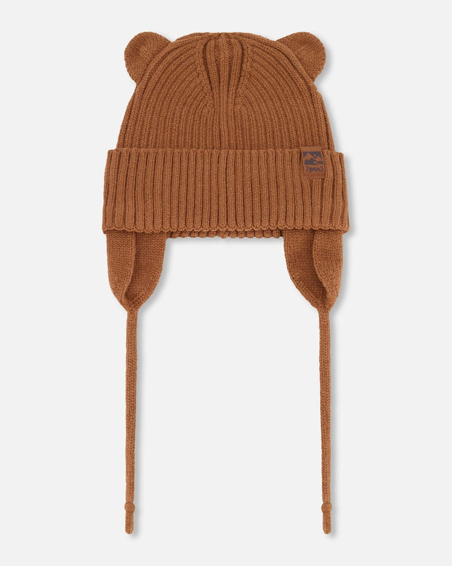 Baby Knit Hat Brown-0