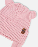 Baby Knit Hat Pale Pink-3