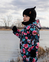 Baby Knit Hat Black-1