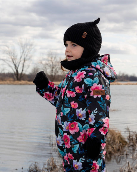 Baby Knit Hat Black-1