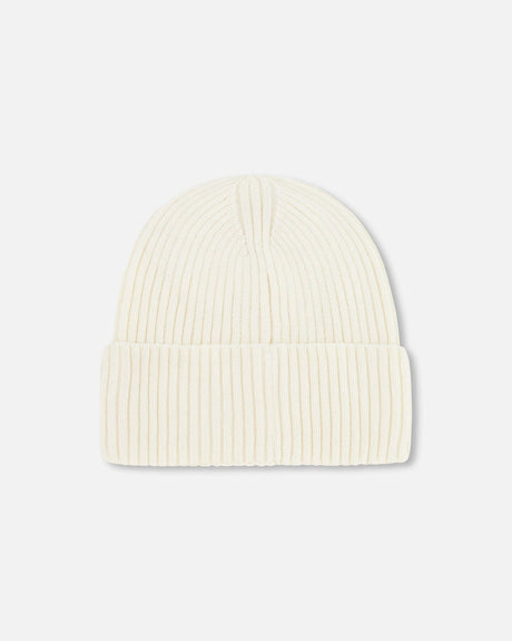 Knit Hat Off White-3