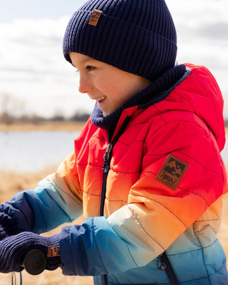 Knit Hat Navy Blue-1