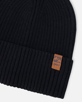 Knit Hat Black-3