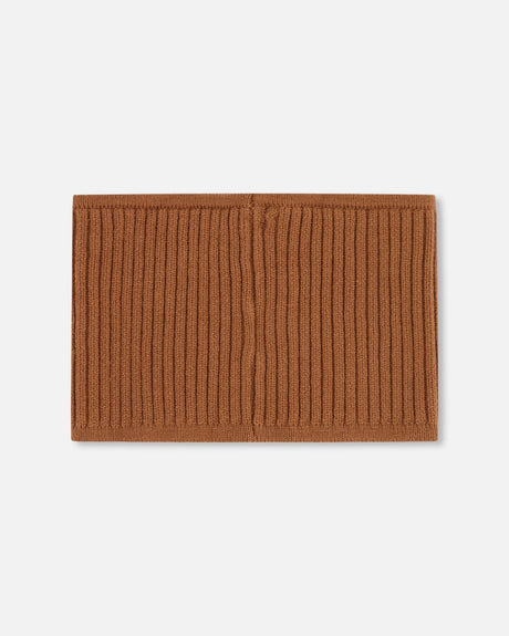 Knit Neckwarmer Brown-2