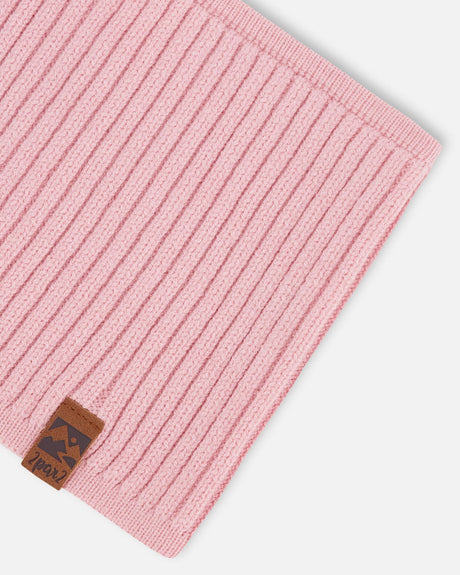 Knit Neckwarmer Pale Pink-3