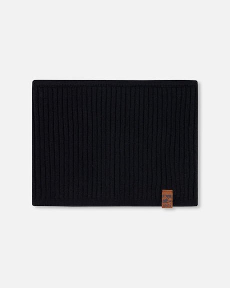 Knit Neckwarmer Black-0