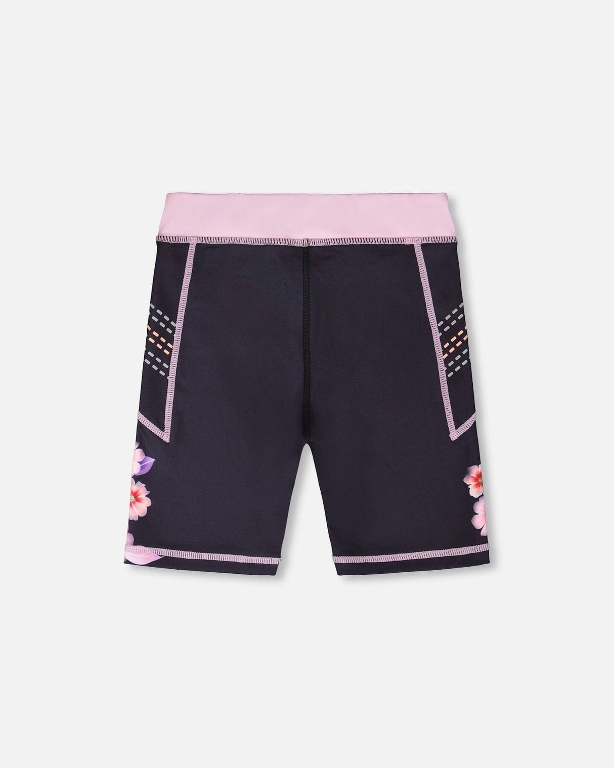 Athletic Biker Shorts In Recycled Polyester Black-1