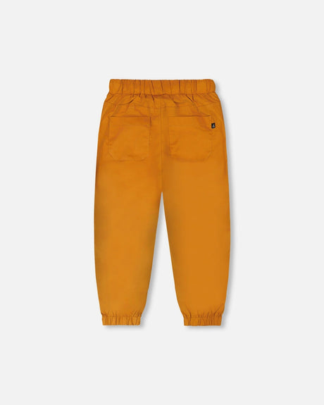 Parachute Jogger With Patch Pockets Brown Sugar-2