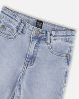 Stretch Jeans Light Blue Denim-3