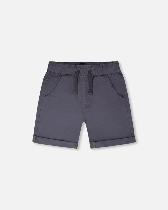 Stretch Twill Shorts Grey-0