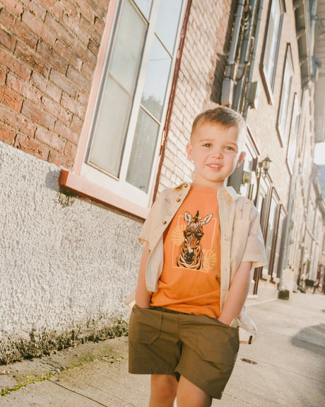 Parachute Shorts With Patch Pockets Beige-2