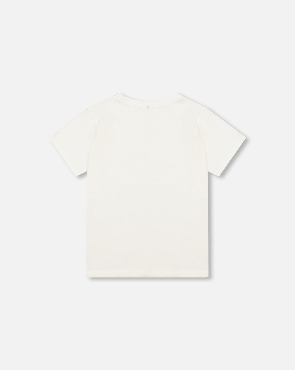 Organic Cotton Jersey T-Shirt Solid Off White-1