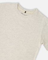 Organic Cotton Jersey T-Shirt Solid Heather Grey-2