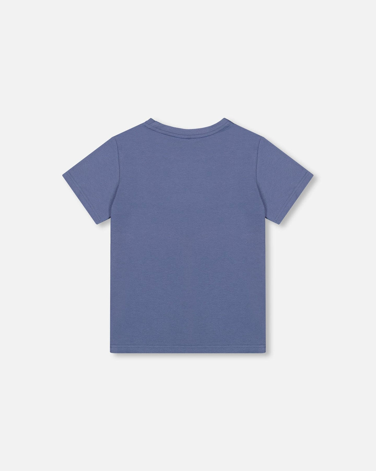 Organic Cotton Jersey T-Shirt Solid Blue-1