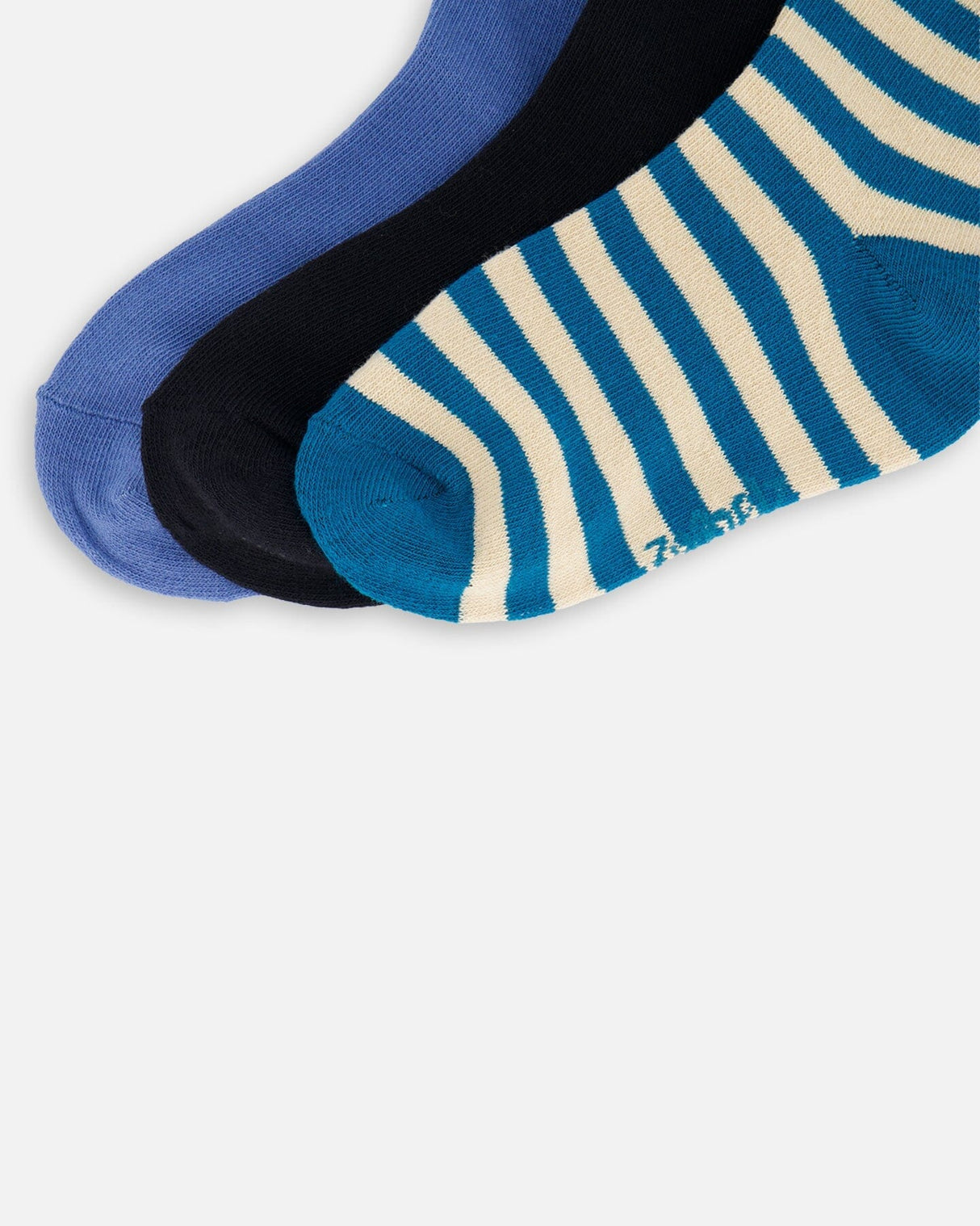 Socks (3 Pairs) Set Striped Green-3