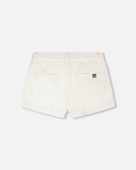 Stretch Twill Skort White-2