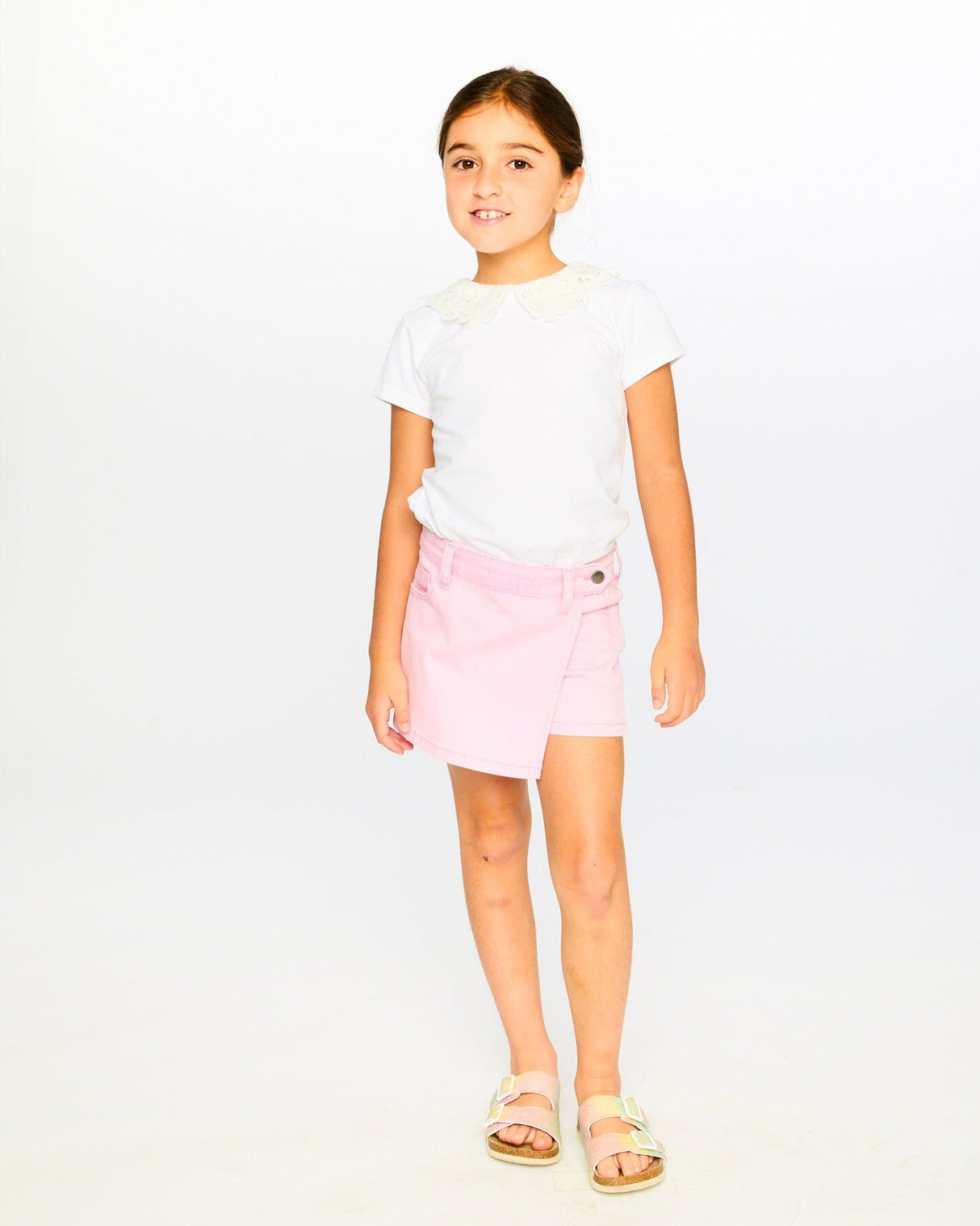 Stretch Twill Skort Pink-1
