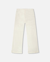 Crinkle Jersey Leggings Off White-2