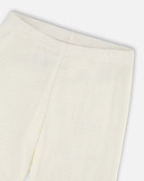 Crinkle Jersey Leggings Off White-3