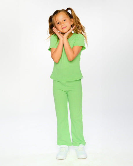 Crinkle Jersey Leggings Mint Green-1