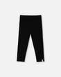 Rib Capri Leggings Black-0