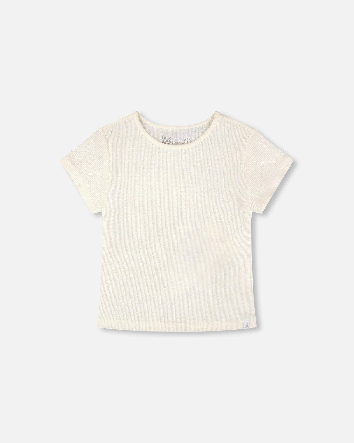 Crinkle Jersey T-Shirt Off White-0