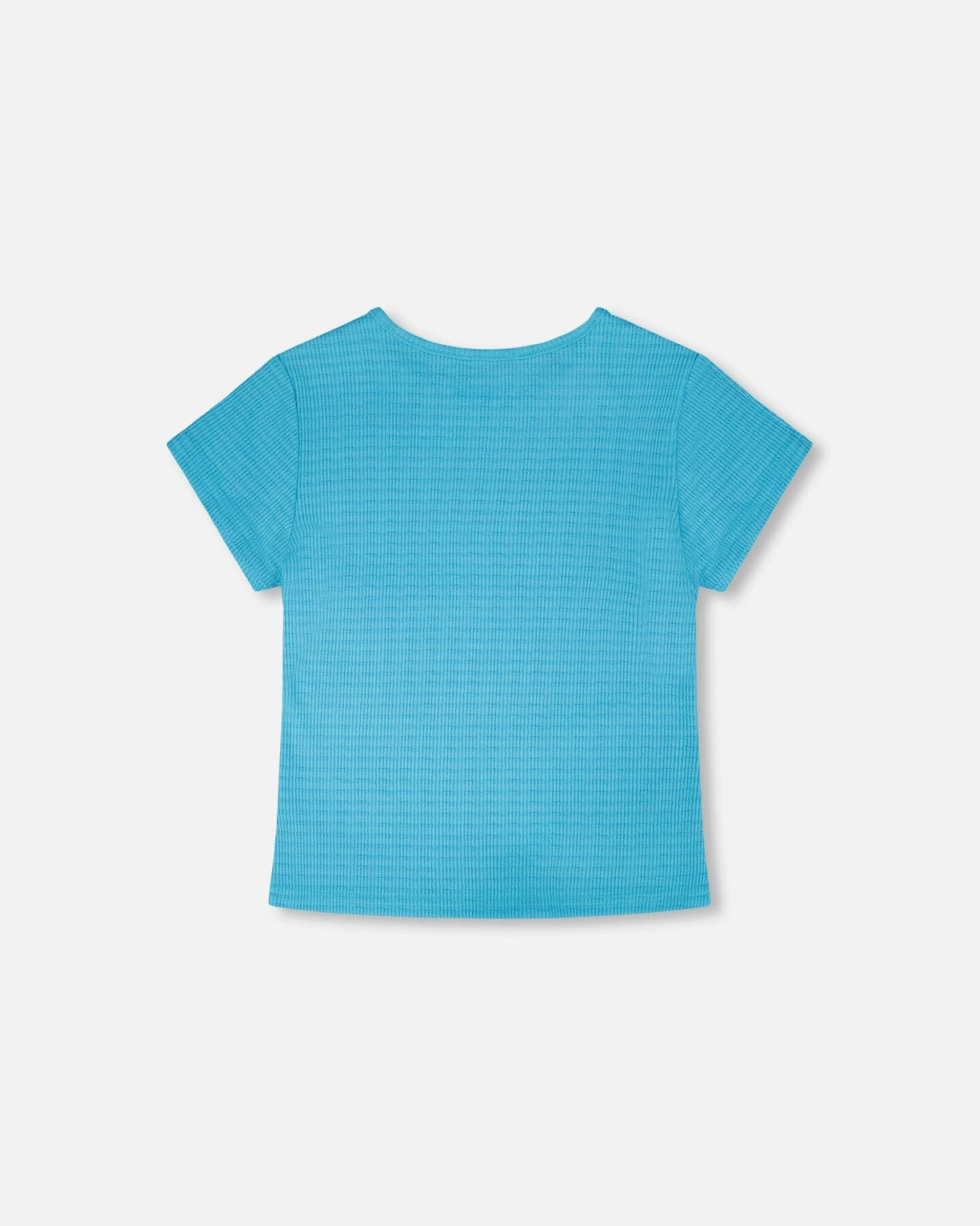 Crinkle Jersey T-Shirt Blue-2