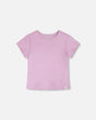 Crinkle Jersey T-Shirt Lilac-0