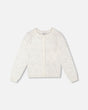 Pointelle Knit Cardigan Off-White-0