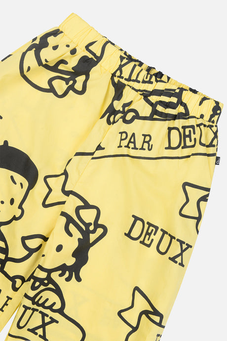 40Th Anniversary Printed Poplin Pant Honey Yellow-4