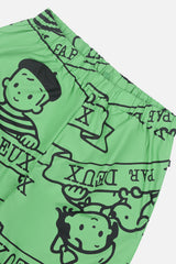 40th Anniversary Adult Printed Poplin Pant Green-3