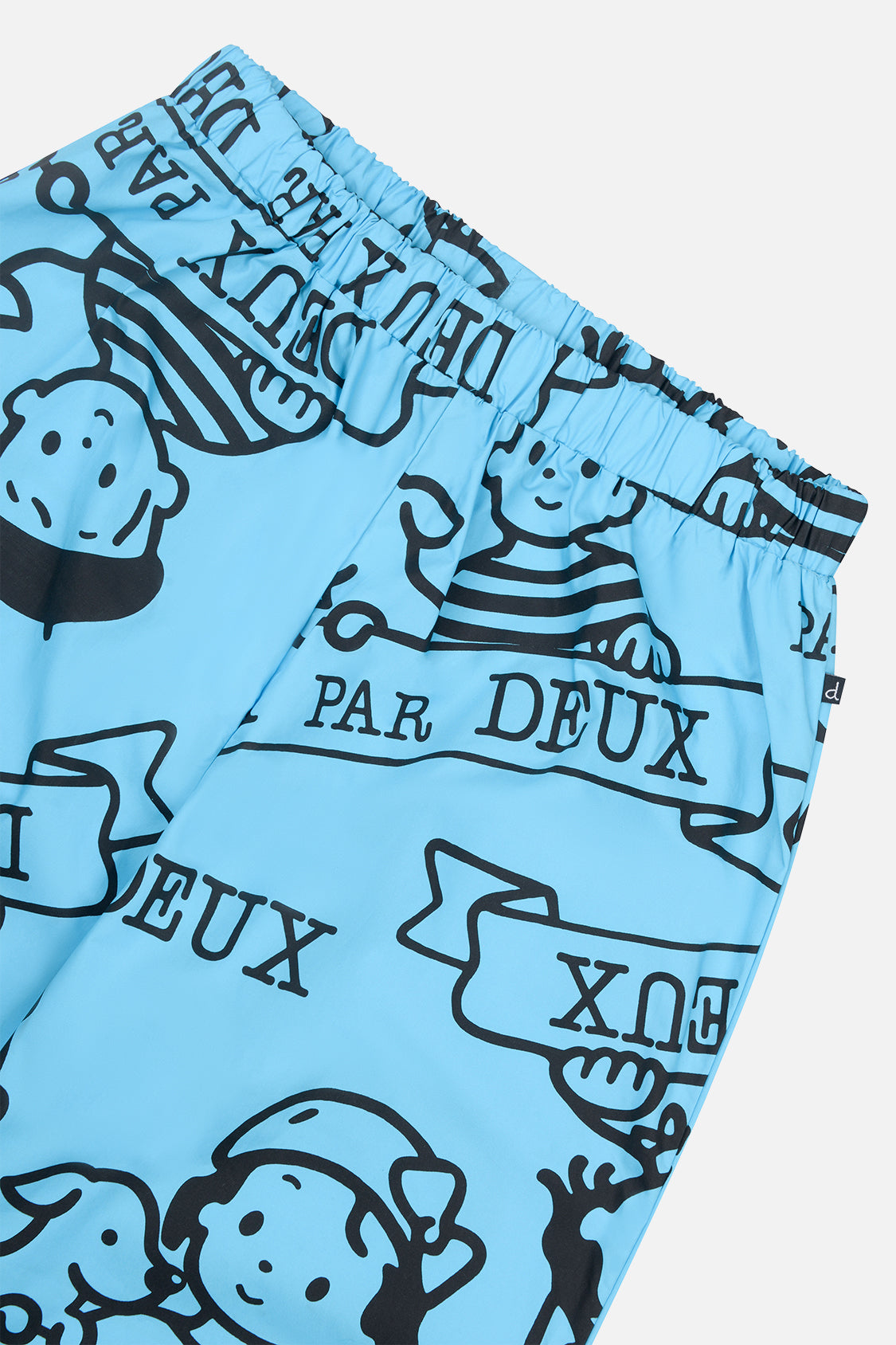 40th Anniversary Adult Printed Poplin Pant Sky Blue-4
