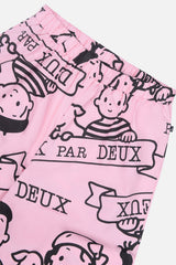 40th Anniversary Adult Printed Poplin Pant Soft Pink-3