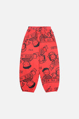 40th Anniversary Adult Printed Poplin Pant Poppy Red-0