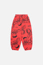 40th Anniversary Adult Printed Poplin Pant Poppy Red-0