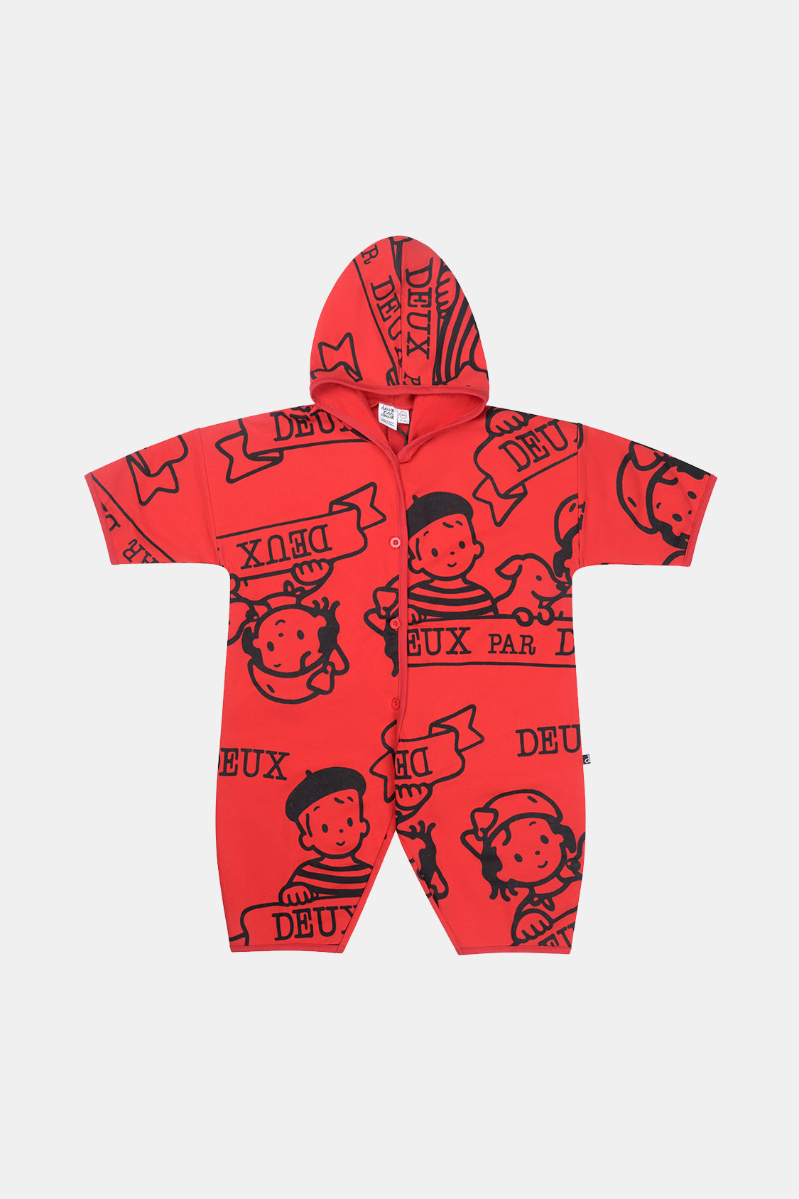 40Th Anniversary Printed Jersey One-Piece Poppy Red-0