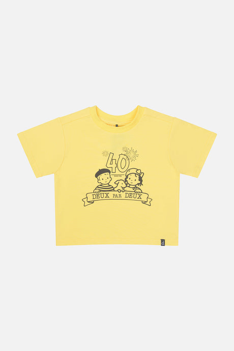 40Th Anniversary Graphic T-Shirt Honey Yellow-0