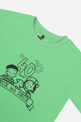 40Th Anniversary Graphic T-Shirt Green-4