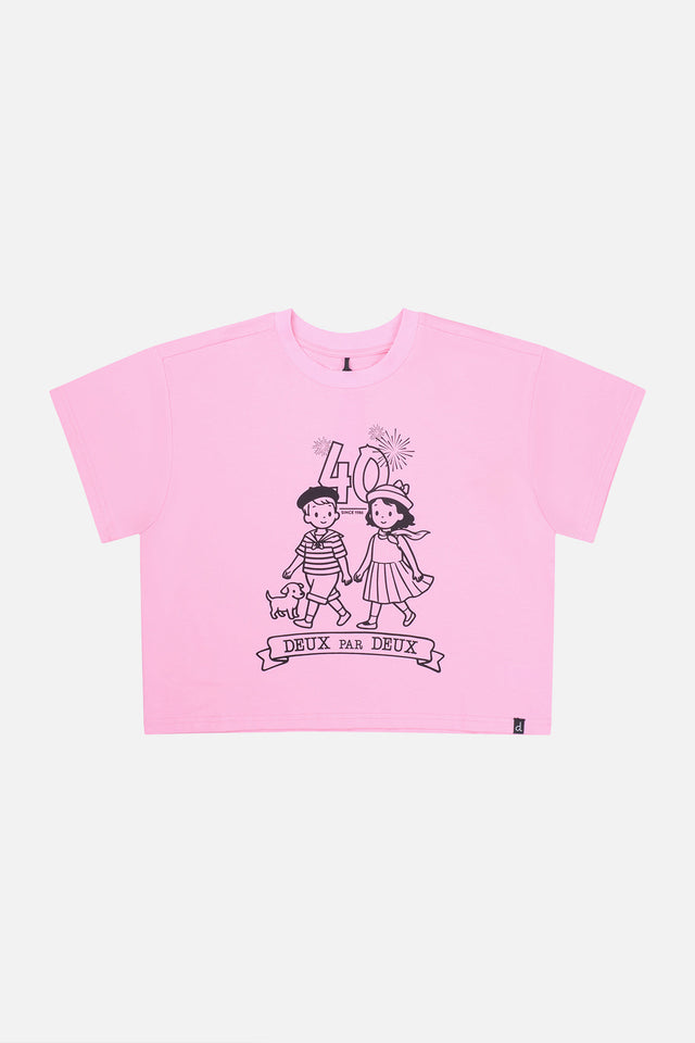 40Th Anniversary Graphic T-Shirt Soft Pink-0