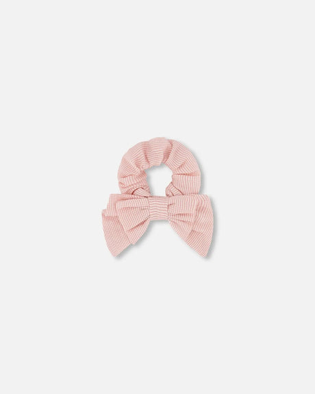 Hair Elastic With Bow Pale Sparkling Pink | Deux par Deux | Jenni Kidz