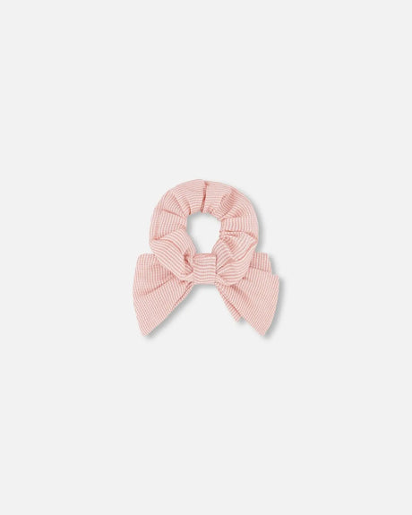 Hair Elastic With Bow Pale Sparkling Pink | Deux par Deux | Jenni Kidz