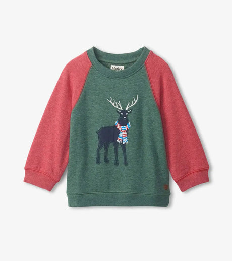 Holiday Stag Pullover Sweatshirt | Hatley | Hatley | Jenni Kidz